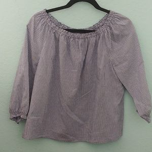 Joie striped blue and white blouse